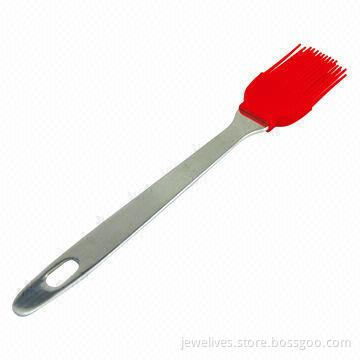 Sturdy metal handled silicone basting brushes